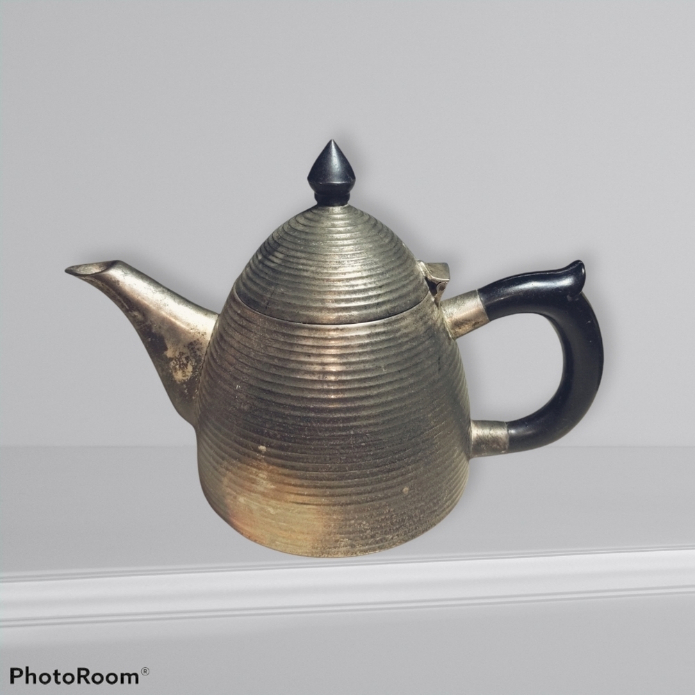 Vintage mid Century beehive silver plated tea set - Picture 4 of 14